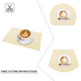 thumbnail image 4 of SUTENGDA Sets de Table Tissés Croisés pour Table à Manger en Vinyle PVC Ensemble de 4 12x18 Pouces Jaune, 4 of 7