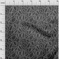 thumbnail image 3 of oneOone Cotton Poplin Gray Fabric Abstract Circle Sewing Craft Projects Fabric Prints By Yard 56 Inch Wide, 3 of 4