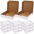 thumbnail image 1 of 30pcs White Pizza Boxes Small Corrugated Pizza Boxes Reusable Pizza Boxes Oven Takeaway Packaging Cardboard Pizza Boxes 6 inch, 1 of 8