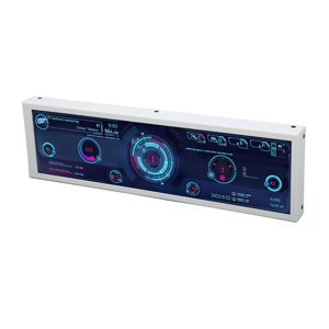 Moniteur informatique Temp, 8.8 1 cm IPS Arrêt automatique USB Connexion PC CPU Moniteur de données pour le châssis