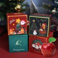 thumbnail image 1 of TopLLC Christmas Gift Boxes with Lids, 5x5x5 Inch Small Square Christmas Themed Pattern Gifts Boxes with Matching Handheld Bag, Reusable Xmas Gift Wrap Boxes for Presents Party Wedding Holiday, 1 of 7