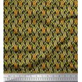 thumbnail image 1 of Soimoi Rayon Fabric Leaves Small Print Sewing Fabric Yard 56 Inch Wide, 1 of 3