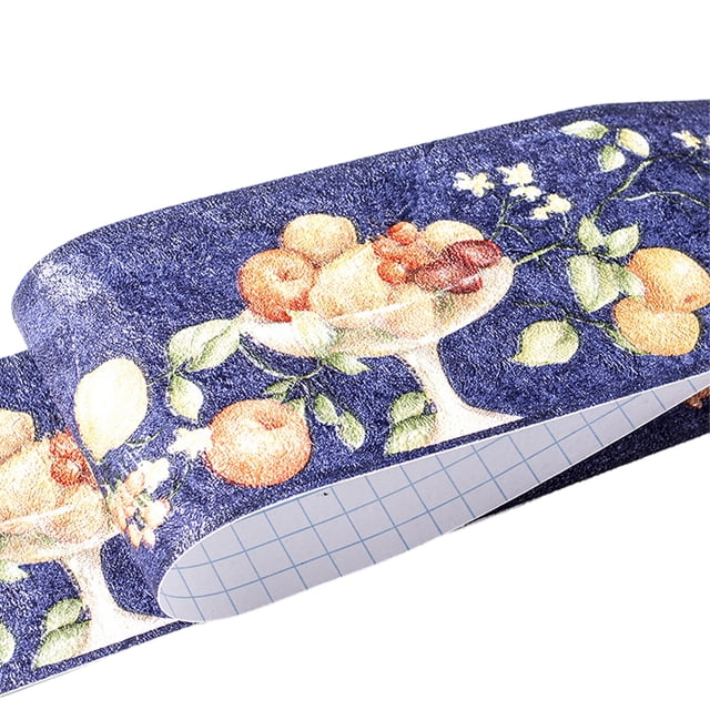maskred Easy Maintenance High-end Wallpaper For Living Room Decor Waterproof Surface blue fruit 1Set