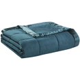thumbnail image 1 of Madison Park 3M Scotchgard Microfiber Down Alternative Blanket in Teal Blue, 1 of 9