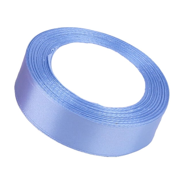 maskred Gift Wrap Ribbon Wedding Clothes Making Supply Multi-color DIY Craft Accessories Festival Fabric Polyester Ribbons Box Ornaments Sky-blue 20