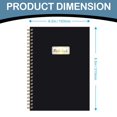 thumbnail image 3 of WHEANG Notebooks for School Notebook A5 Lined Diary Notebook 8.5 "X 6" Notebook Thick Paper Diary Classic College Horizontal Notebook Suitable for School Supplies One Size Black, 3 of 9