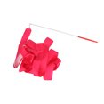 thumbnail image 1 of maskred 2 Meters Ribbon Wands Girls Rainbow Decorations Twirling Rod Stick Portable Birthday Party Stuffers Gymnastics Streamers for Rose Red, 1 of 6