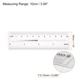 thumbnail image 2 of Unique Bargains Flexible Ruler 4 Inch 1mm Scale PET Plastic Covered Film Straight Ruler, 2 of 6