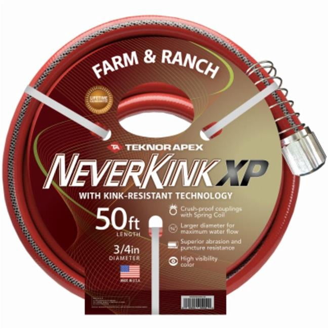 Teknor-Apex Neverkink Xtreme Performance 0.75” x 50’ Heavy Duty Farm & Ranch Hose