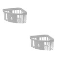 thumbnail image 2 of yingyy 1/2/3/5 Support de Baignoire de Support de Lavage Support de Rangement Durable Sans Perforation Décorations de Commodité Brosse à Dents Support Blanc 2PCS, 2 of 6