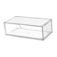 thumbnail image 4 of Bunblic Glasses Storage Box Desktop Storage Organizer Clear Decorative Cosmetic Storage Box Makeup Container for Home Bathroom Makeup, 4 of 8