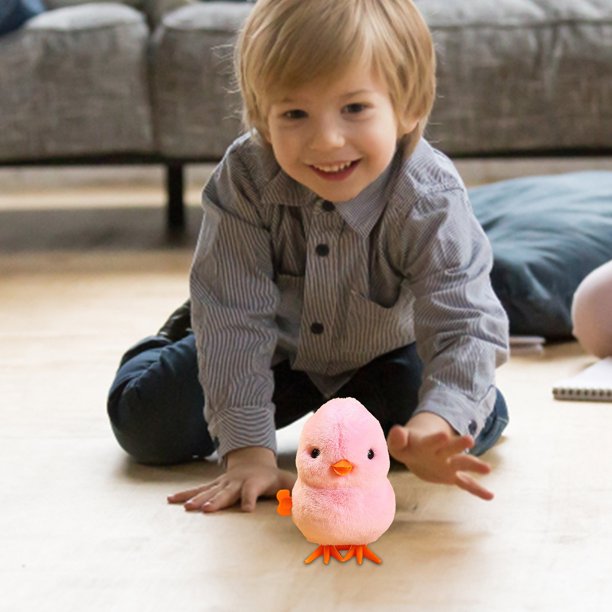 Lot De 12 Poussins Sauteurs à Remonter – Peluche Colorée – Jouet De Marche Intérieur Extérieur – Dès 3 Ans