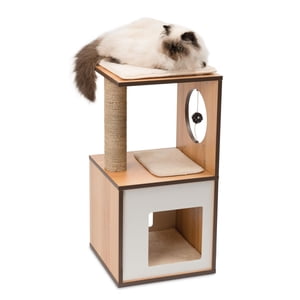 Catit Vesper Box Cat Furniture, Walnut, Small
