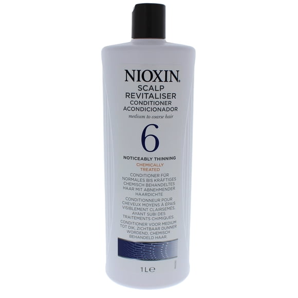 System 6 Thérapie du Cuir Chevelu Cond. pour Cheveux Méd./gros Naturels. Remarquablement Fins. par Nioxin pour Unisexe - 33,8 o