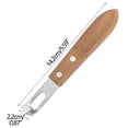 thumbnail image 3 of Grater Stainless Steel Cheese Grater Scraper with Walnut Handle Fruit Planer Lemon Zester(1-Piece) Rkxzt, 3 of 9