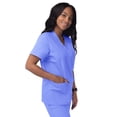thumbnail image 3 of Sivvan Haut d'Uniforme Unisexe à Col en V à 3 Poches (Offert en 15 Couleurs), 3 of 7