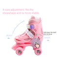 thumbnail image 2 of TFixol Adjustable Dual-Row Roller Skates for Kids - Lightweight, Durable, and Safe in Red (XS), 2 of 7