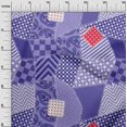 thumbnail image 3 of oneOone Silk Tabby Dark Purple Fabric Block Sewing Craft Projects Fabric Prints By Yard 42 Inch Wide, 3 of 5