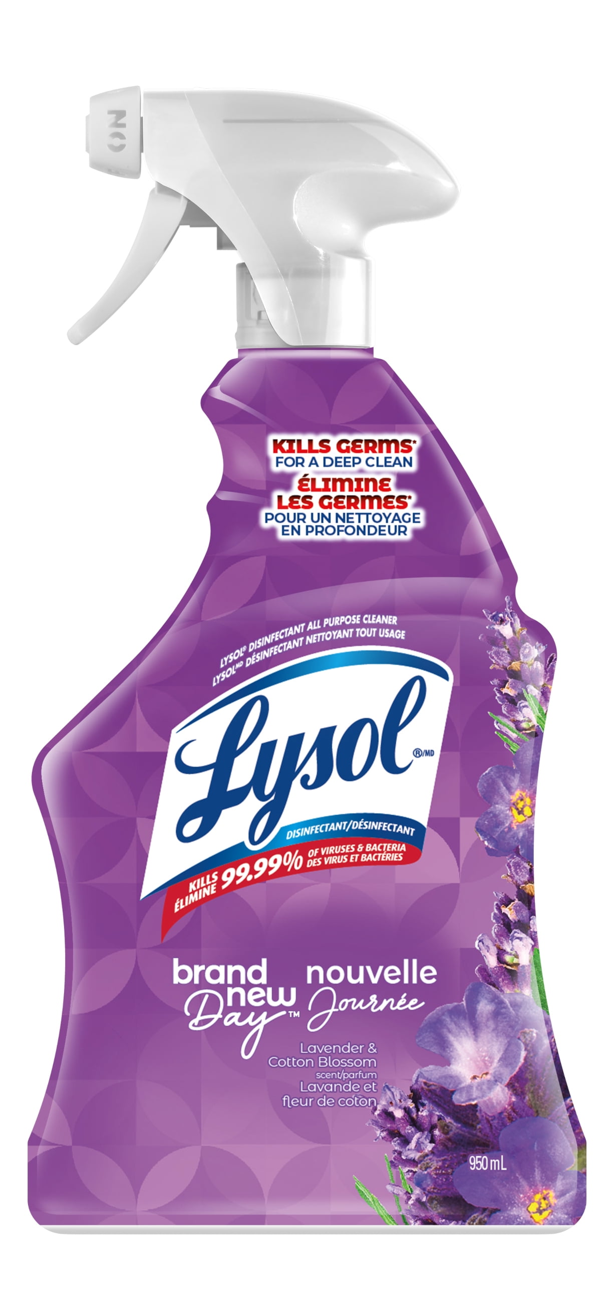 Lysol® All Purpose Cleaner Trigger - Brand New Day™ Lavender & Cotton Blossom, 950 mL