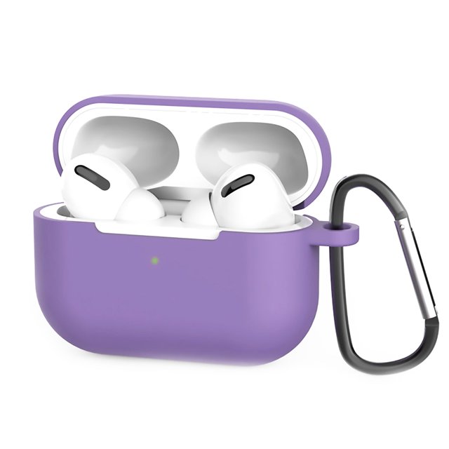 PANDACO Purple Soft Case for AirPods Pro (1st Gen) Charging Case