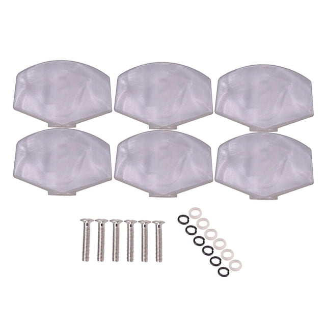 Milaget 6 Pieces Electric Guitar Tuning Pegs for Acoustic Classical Guitar Accessory 4