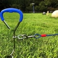 thumbnail image 3 of Heavy Duty Metal Dog Tie Out Stake Kit Secure Outdoor Pet Training Tether for Small and Medium, 3 of 5