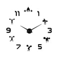 thumbnail image 2 of Japceit Large Fitness Wall Clock Diy Acrylic Clock for Home Decor, 2 of 7