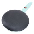 thumbnail image 1 of Electric Crepe Maker Non Stick Plate Auto Temperature Control 8 Inch Machine with Silicone Spatula Egg Whisk Green Base, 1 of 7