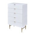 thumbnail image 2 of ACME Fredrick Chest in White & Gold, 2 of 2