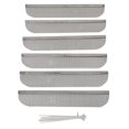 thumbnail image 1 of Valterra Bug Screen - RV Appliance A10-1313VP Refrigerator Vent; 8.1 Inch Length x 1.5 Inch Width; Stainless Steel; Package Of 6; With Plastic Ties; With Retail Package, 1 of 5