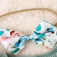 thumbnail image 4 of Barboteuse-robe à Manches Volantées à Fleurs pour Bébé Fille + Bandeau à Nœud, 4 of 9