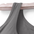 thumbnail image 4 of FAIWAD Built-in-Bra Tanks Tops for Womens Sleeveless Round Neck Wide Strap Basic Stretch Crop Tops, 4 of 7