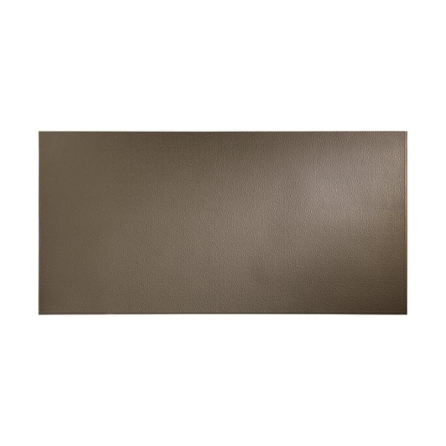 Fasade Hammered Argent Bronze Wall Panel 4' x 8', Easy Installation