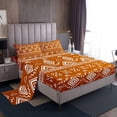 thumbnail image 1 of Erosebridal Orange Aztec Bed Sheets King, Farmhouse Abstract Art Bedding King Size 4pcs, 1 of 7