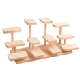 thumbnail image 2 of veasfak Wooden Display Riser Cupcakes Holder Showcase for Toys Action Figure Dessert Jungle, 2 of 9