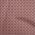 thumbnail image 1 of oneOone Georgette Viscose Medium Pink Fabric Geometrical Sewing Craft Projects Fabric Prints By Yard 42 Inch Wide, 1 of 4