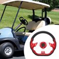 thumbnail image 4 of 12.5 Inch  Cart Steering Wheel Universal 6 Holes Steering Wheel Universal 6 Holes SReplacement for EZGO TXT & RXV, Replacement for  DS G1 to G29  Carts, 4 of 8