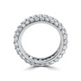 thumbnail image 2 of 2 1/6ct Pave Diamond Eternity Wedding Anniversary Ring 14k White Gold Lab Grown, 2 of 2