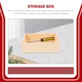 thumbnail image 4 of 1Pack Wooden Crate for Home Organization Khaki Rectangular Minimalist Design 25.00X15.00X7.80Cm, 4 of 9