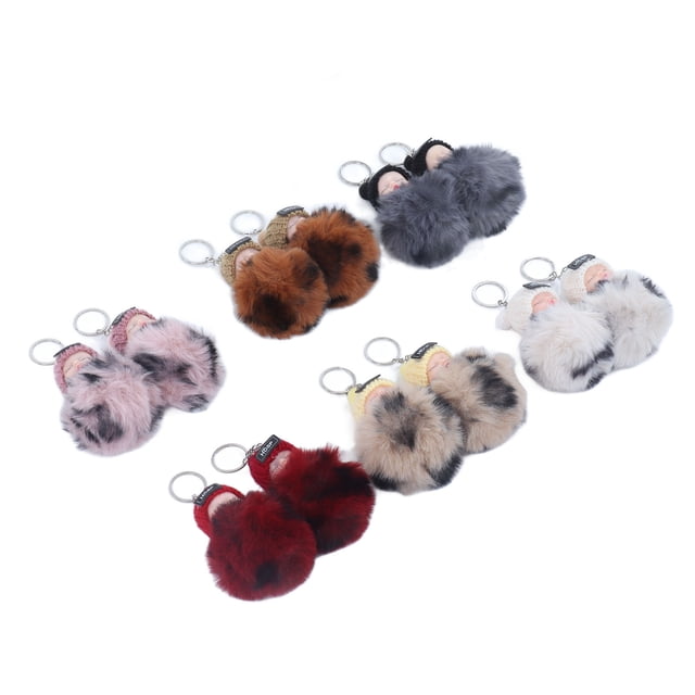 Baby Doll Keychain, 12 Pcs Baby Pompom Key Chains Sleeping Baby Pendant Key Ring Cute Emulational Doll Keychain