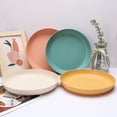 thumbnail image 2 of Plastic Dinner Plates Plate Sets 8.9-Inch Whea-T Straw Plate - Microwave And Dishwasher Safe, Durable Plastic Plate - Set Of 4, 2 of 7