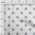 thumbnail image 1 of oneOone Organic Cotton Voile Fabric Circle Ikat Decor Fabric Printed BTY 42 Inch Wide, 1 of 4