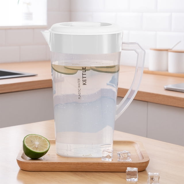Cold Kettle with Faucet | Refrigerator Water Dispenser with Spigot | 1.3L Large Capacity Pitcher for Fruit Infusions, Iced Tea, and Lemonade | Food Grade Plastic Beverage Container for Home Kitchen