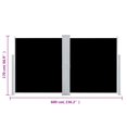 thumbnail image 4 of vidaXL Patio Retractable Double Side Awning 170x600 cm Black, 4 of 5