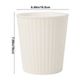 thumbnail image 3 of Self-Watering Planter Pot with Automatic Water Absorption System | 7-Inch Circular Plastic Flower Pot for Indoor Outdoor Plants | Includes 1 Planting Basin, 3 of 6