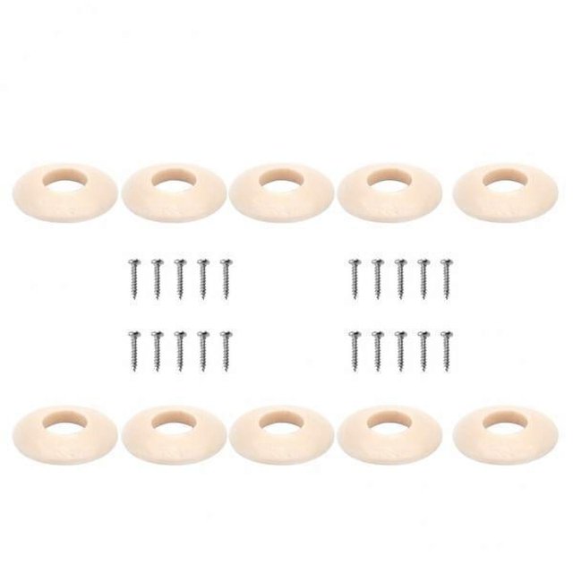 Milaget 6X 10 Pieces Plastic Washers for Guitar Tuners Machine Head Buttons Cream