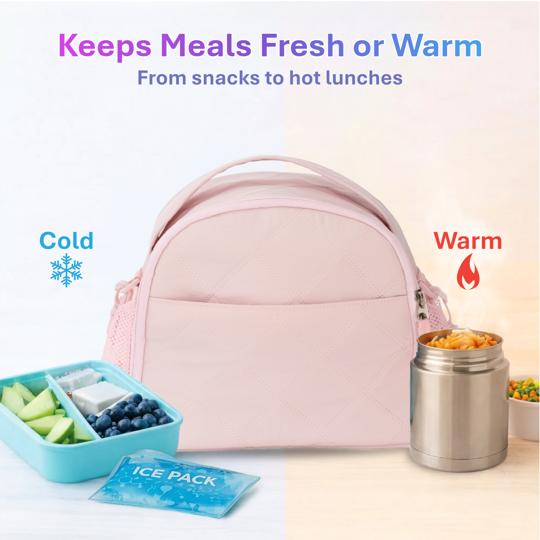 Jetstream Insulated Lunch Bag, Lunch Box, Fits Standard Bento Box