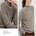thumbnail image 3 of Women‘s Merino Wool Sweater Fall Winter Trendy Long Sleeve Mock Turtle Neck Soft Warm Pullover Tops, 3 of 5