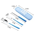 thumbnail image 3 of Cameland Portable Cutlery Set Reusable Camping Utensils For Camping Lunch Work School Easy To Wash, 3 of 7