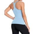 thumbnail image 5 of Charmo Women's Ribbed Camisole Workout Tank Tops with Built in Bra Basic Undershirt, 5 of 5